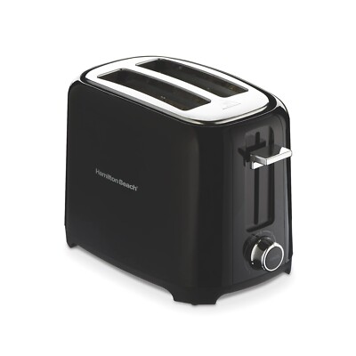 Hamilton Beach 2 Slice Toaster with Extra-Wide Slots, Black, 22217