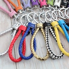 High Quality Assorted Leather Key Chain Strap Braised Key Chain 5 Pcs US seller