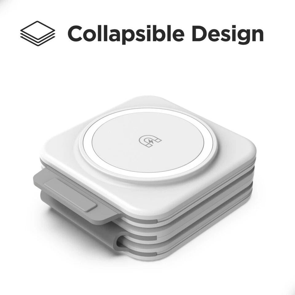 3in1 Foldable Wireless Charging Travel Charger - Galaxy Phone/Buds/Samsung Watch - Image 3 of 4