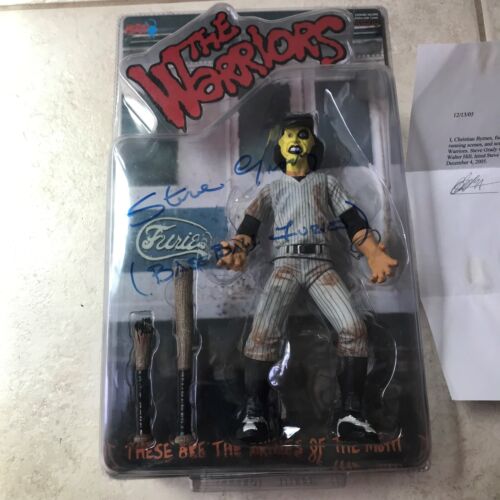 The Warriors Baseball Furies Yellow Face Actionfigur 2005 Mezco signiert RAR - Bild 2 von 7