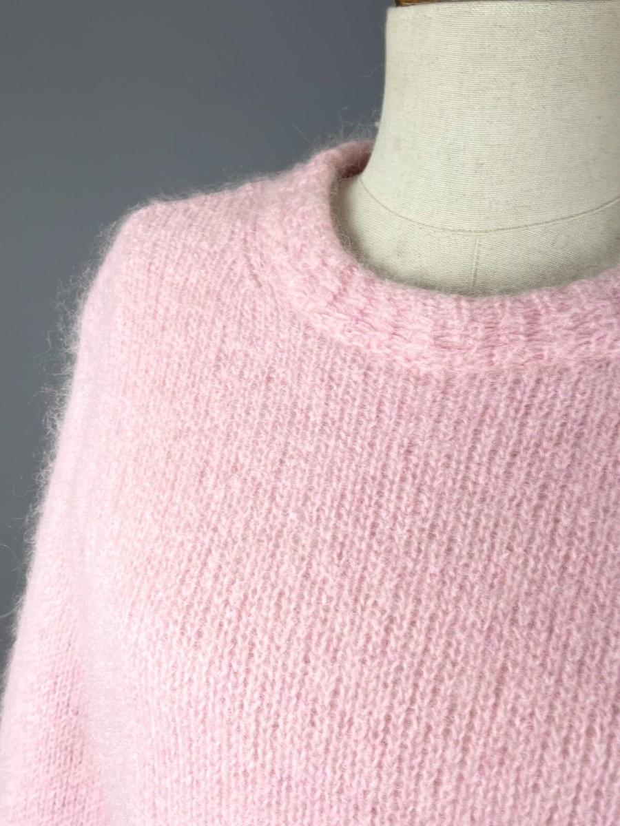 ニット+セーター Lochie - 1980&#39;s melange mix mohair pink knit Bright Fuchsia Pink Sweater Turtleneck Mohair Sweater Loose