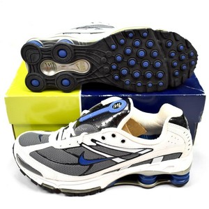 nike shox blanco con azul