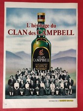 Publicité presse Boisson Alcoolisée Whisky CAMPBELL-RICARD & GAYELORD HAUSER NU
