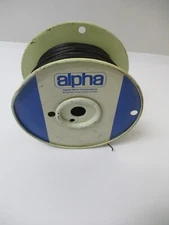 ALPHA WIRE CORP. BLACK P/N 1551-BK,  22GA, 800', 7/30 T.C., .016 PVC TYPE WMII