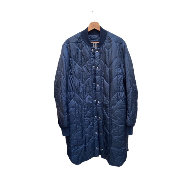 Rick Owens  Navy Puffer Long Coat  Size 50 / M