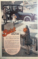 1917 Buick Motor Company Valve In Head Cars All Weather Purposes Vtg Print Ad