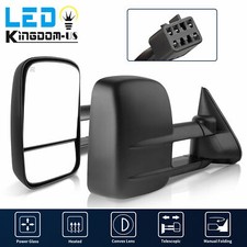 Pair Power Heated Tow Mirrors For 1999-2002 Chevy Silverado Gmc Sierra 1500 2500
