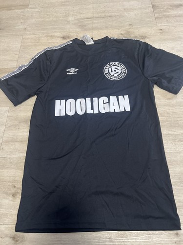 Boss Hooligan Soundsystem Soccer Jersey Black Size Small Umbro Rancid NYHC - Picture 2 of 11