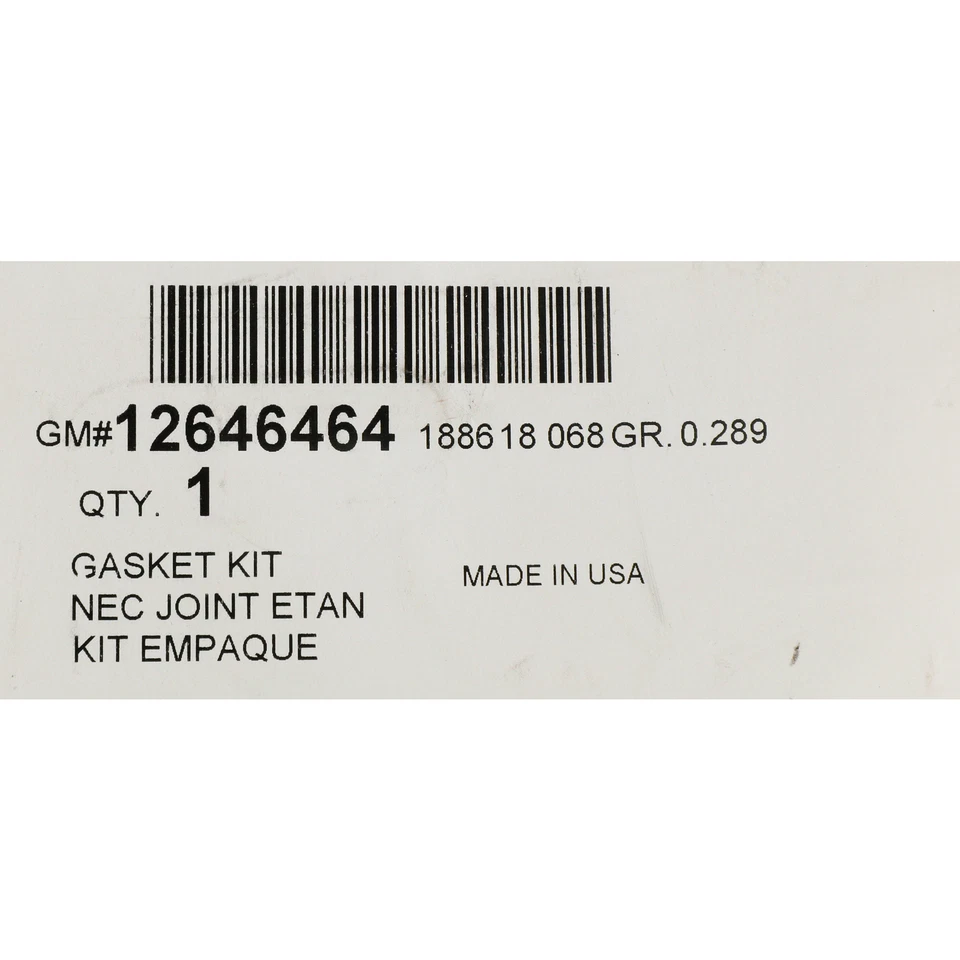 Juego de juntas de culata de motor Cadillac Chevrolet Pontiac 3,6 L 126464 OEM NUEVO Foto 4 de 4