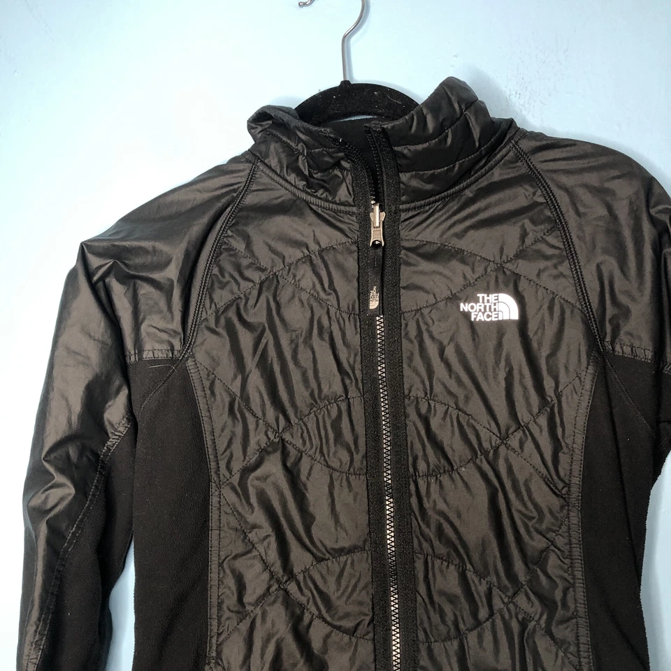 Chaqueta The North Face Niña Extra Grande Negra Madison Reversible Cremallera Completa Exterior Foto 2 de 4