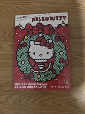 Hello Kitty Christmas Countdown Calendar Holiday 24 Milk Chocolate NEW