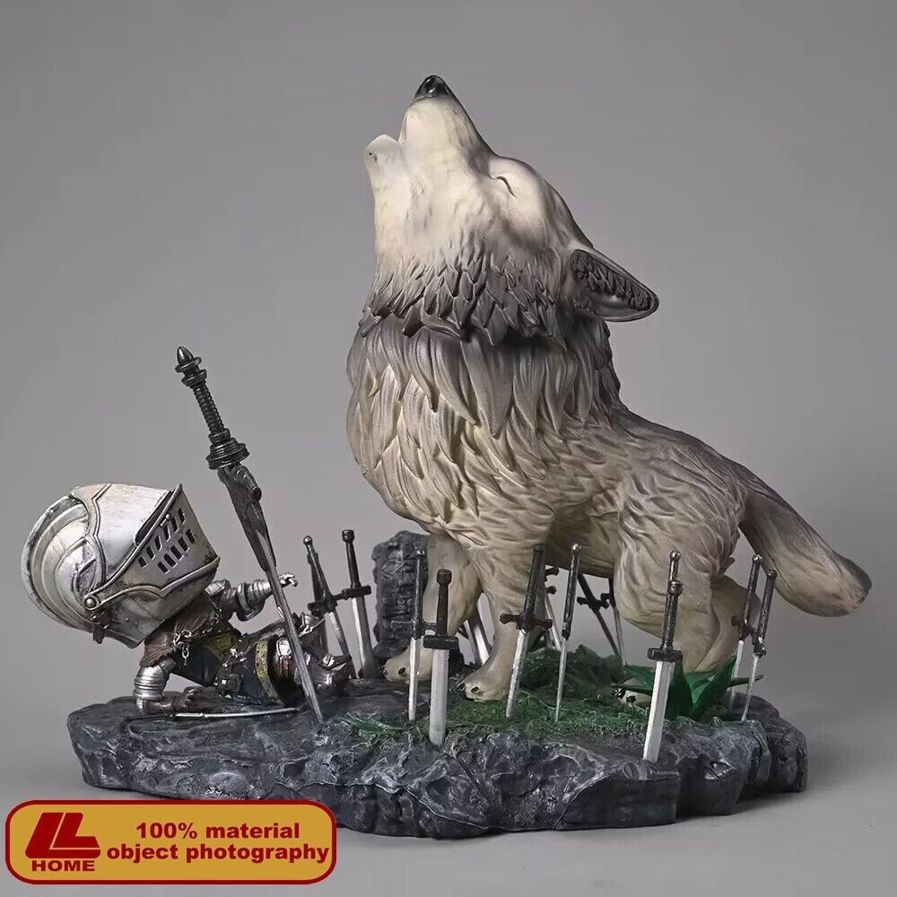 Anime Game Dark Souls The Great Grey Wolf Sif Cute PVC Figure