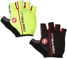 HALF FINGER CASTELLI ROSSO CORSA CLASSIC CYCLING BICYCLE GLOVES in 2 colours
