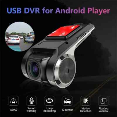 Full HD 1080P Car Dash Cam, ADAS LDWS Android, Voice Alarm Recording