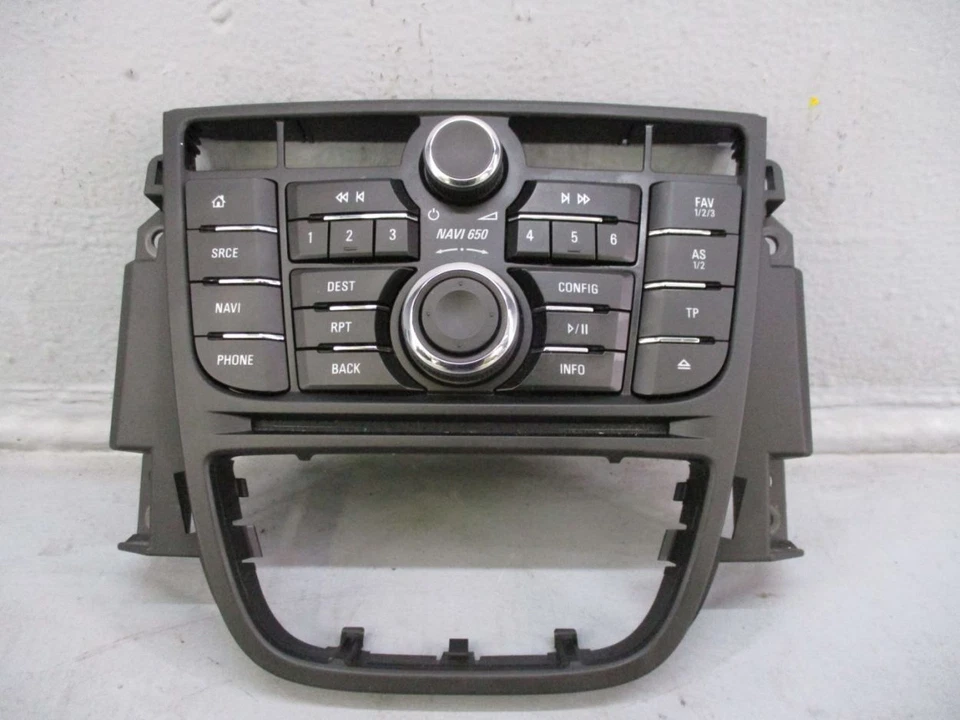 Radio Bedienschalter Bedienfeld Navi 650 für OPEL MERIVA B S10 1.6 CDTI 13409862 - Bild 2 von 4