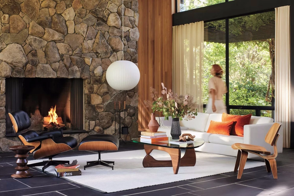 Fireplace lounge chairs deals