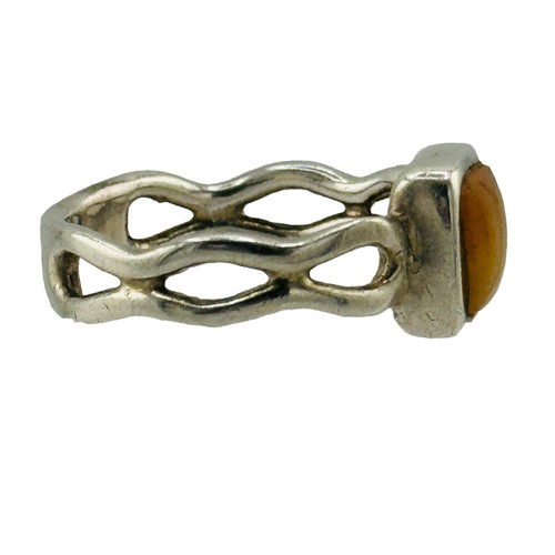 Barse Sterling Silver 925 Yellow Quartz Ring Size 8.25 Designer Southwestern - Picture 3 of 6