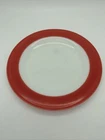 Vintage Pyrex 10” Replacement Milk Glass Plate with Pink Flamingo Border