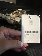 NWT Reformation VerĂa silk Bridesmaid Dress, Size 8 In tarragon, New With Tag