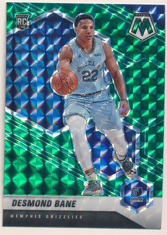 DESMOND BANE 2020/21 PANINI MOSAIC #211 RC ROOKIE GREEN REACTIVE PRIZMS MINT SP
