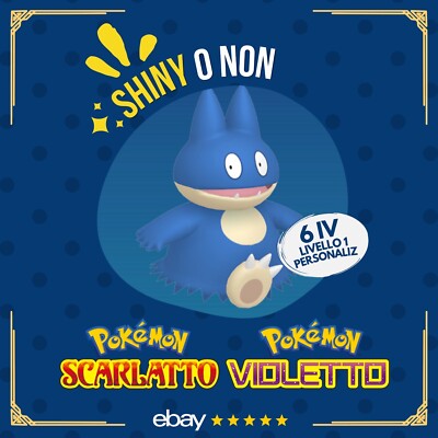 Munchlax Shiny or Not   6 IV Customizable Pokemon Scarlet Purple   