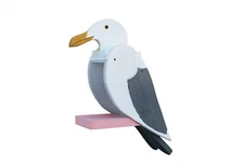 Seagull Shaped Wooden Bird Feeder - Amish Made in USA