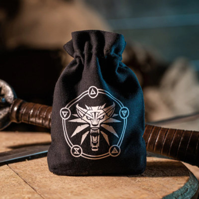 The Witcher Dice Pouch: Geralt School of the Wolf - 5 set capacity DND RPG 5e
