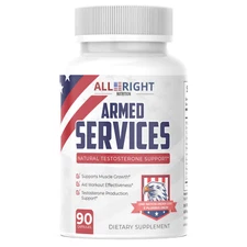 All Right Nutrition ARMED SERVICES - Natural Testosterone Booster - 90 Capsules