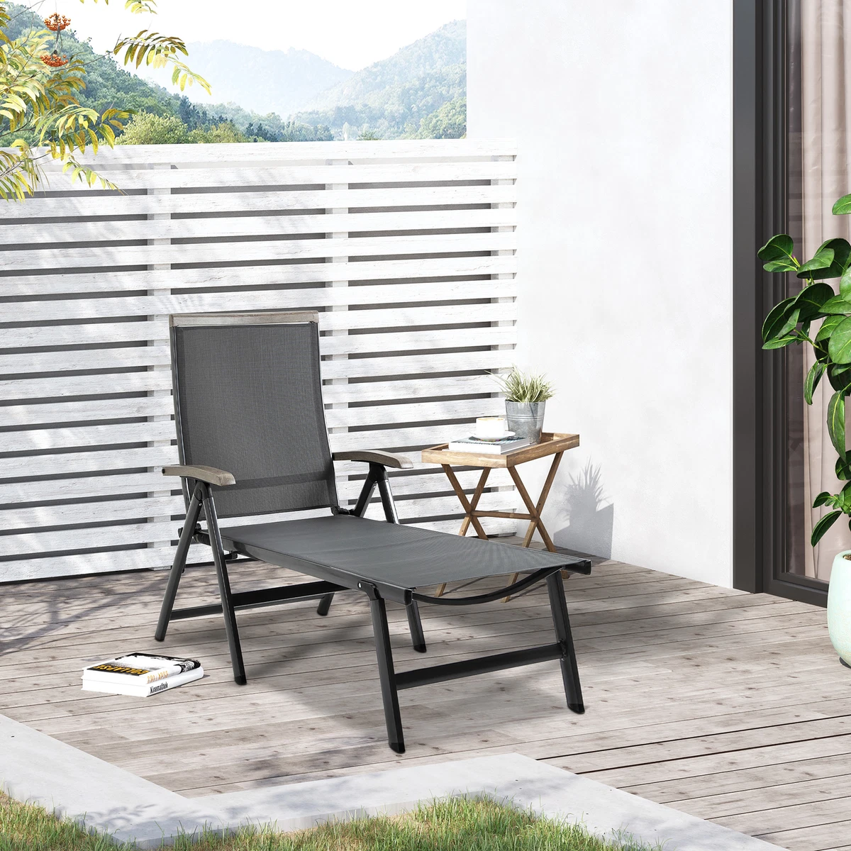 Outsunny patio sun lounger hot sale