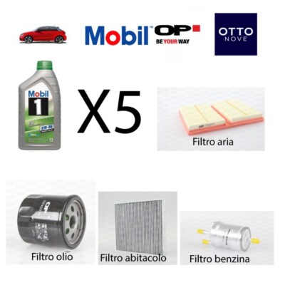 Cutting kit + 5L oil Mobil1 5W30 for Audi A1 1.0 TFSI