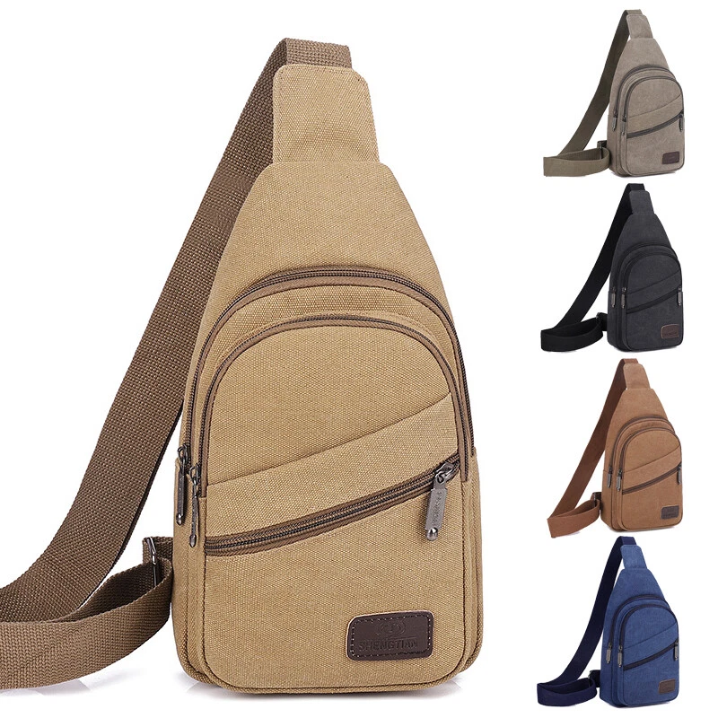 Men Sports Chest Sling Shoulder Bag Cross Body Fanny Pack Sports Travel Backpack