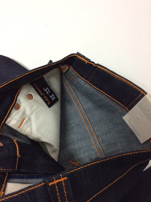 NUDIES Thin Finn Dry Ecru Embo Men's Jeans Authentic Size 27x32
