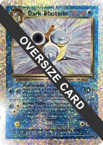 Dark Blastoise S2/S4 Jumbo Cards