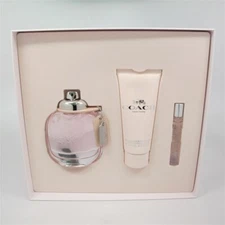 COACH by Coach 3 Pc Set: 3.0 oz & 0.25 oz EDT Spray & 3.3 oz Body Lotion NIB
