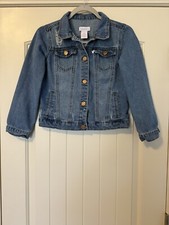 Tommy Bahama Kids Girls Blue Denim Button-Up Jean Jacket Long Sleeve Size 12