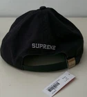 Casquette noire SS19 Supreme Chenille Logo 6 panneaux neuve avec étiquette