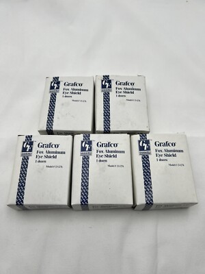 Grafco Fox Aluminum Eye Shield Model 13-1276 60 Shields *NEW*