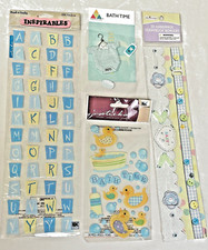 4 BABY Sticker Sets Scrap Booking MISS ELIZABETH - BATH TIME - INSPIRABLES 2005