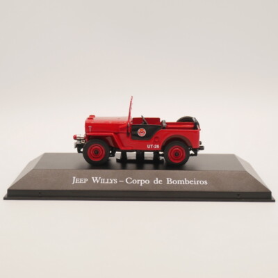 1:43 scale IXO for JEEP for Willys - Corpo de Bombeiros Truck Model