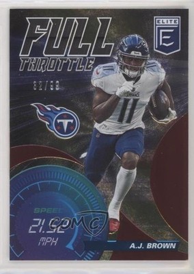 2021 Panini Donruss Elite Full Throttle Red 32/99 AJ Brown #FT21 0e3p