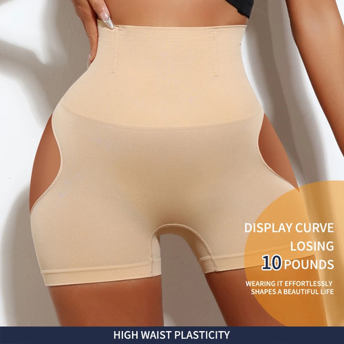 Mutandine donna vita alta controllo modellante sollevatore culo modellante sexy show glutei - Foto 13 di 25