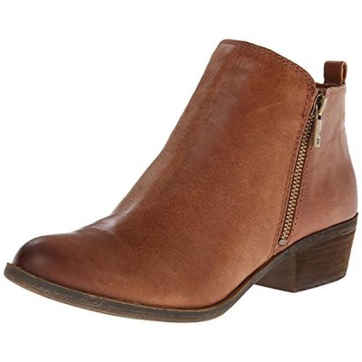 Lucky Brand Womens Basel Brown Ankle Boots Shoes 7.5 Wide (C,D,W) BHFO 2708