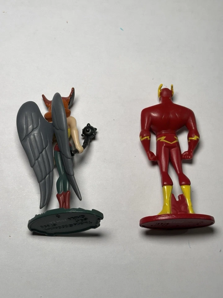 Figura Mattel 2004 DC Universe Justice League Unlimited 2” Hawkgirl & The Flash Foto 3 de 4