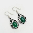 Green Onyx Gemstone Handmade Drop Dangle Earrings Jewelry For Her 1.8" AE-99643