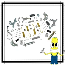 Complete Rear Brake Drum Hardware for Jeep CJ7 1980-1986