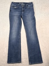 Wrangler Women  s Boot Cut Jeans Size 9x34 Medium Wash 09MWZDO