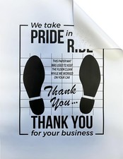 White Car Paper Floor Mats,100Pcs Vehicles Disposable Floor Pads,Temporary Ca...