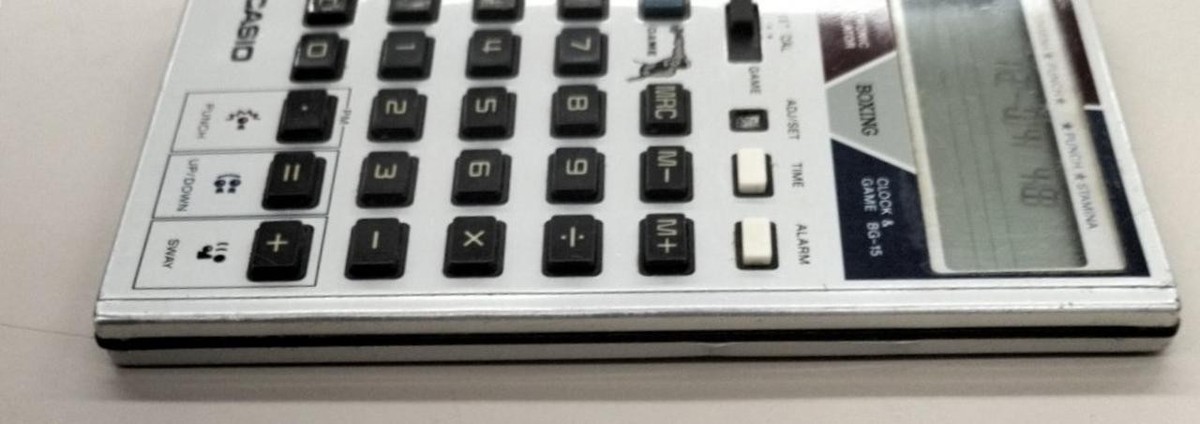 CASIO BG-15 Boxing Game with Calculator Retro Vintage Used | eBay