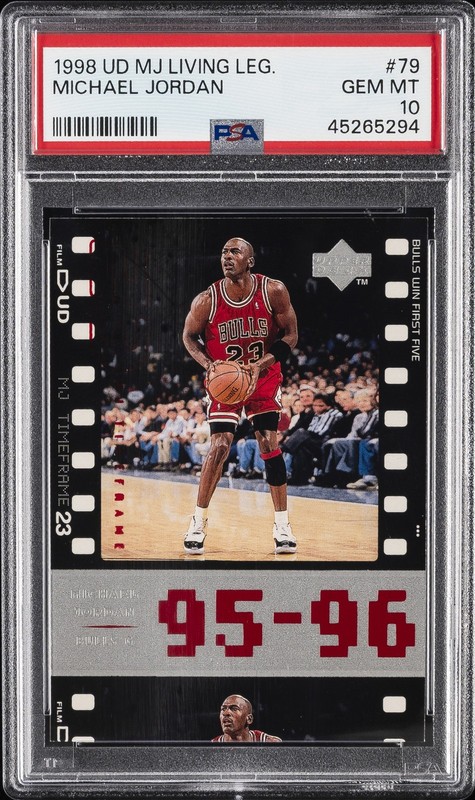 1998 UPPER DECK MJ LIVING LEGEND #79 MICHAEL JORDAN PSA 10
