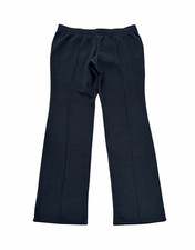 SKIMS Womens Cotton Fleece Low Rise Slim Straight Pants Black Onyx Medium NWT